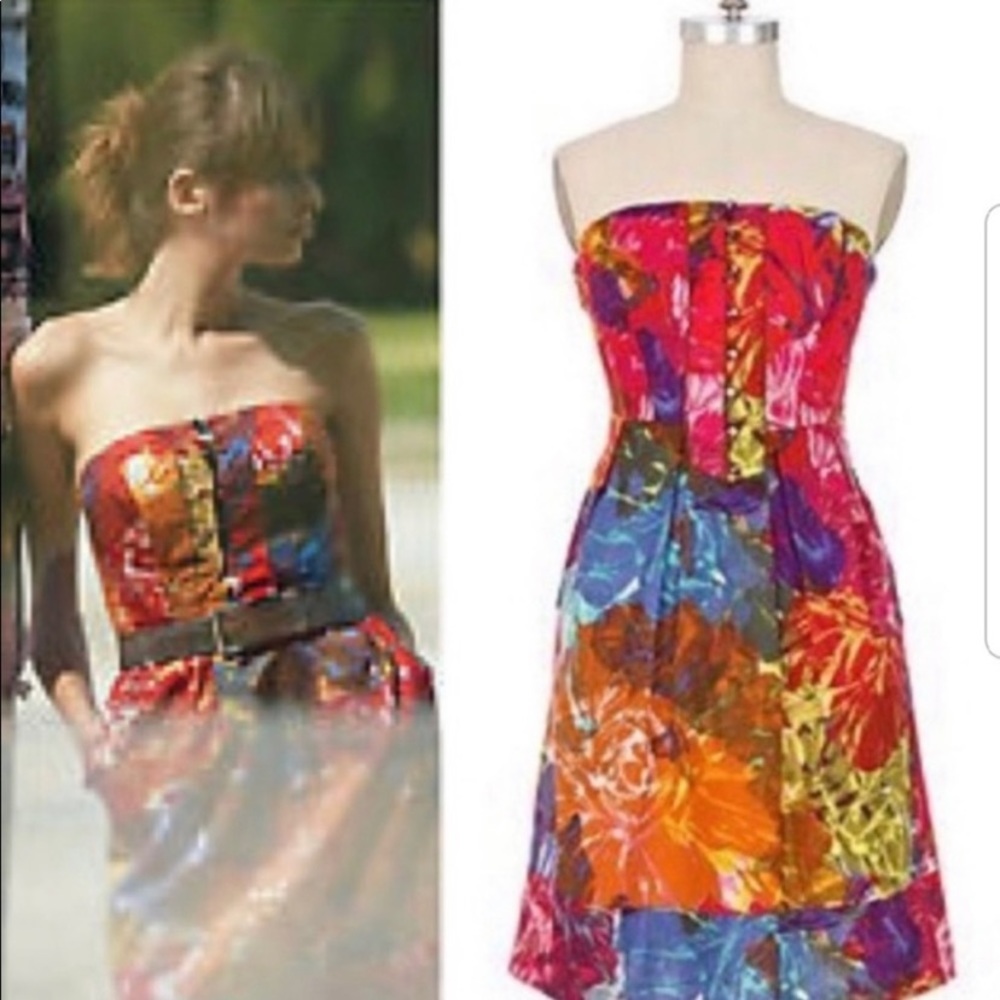 Anthropologie Moulinette Soeurs | Tropical printed dress